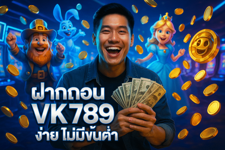 ฝากถอน VK789 ง่าย ไม่มีขั้นต่ำ